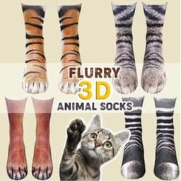 image-3D Animal Paw Socks Cute Cat Claws Socks Unisex Long Socks