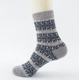 image-Winter Thick Warm Stripe Wool Socks Casual Sock Business Socks