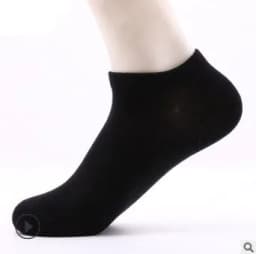 image-Spring and summer cotton socks men's sports deodorant boat socks cotton solid color short tube men's socks socks