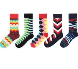 image-New classic striped socks men's street socks personality skateboard cotton socks