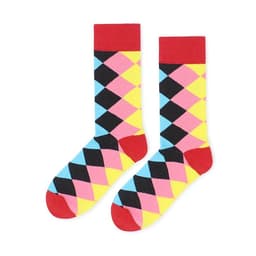 image-New classic striped socks men's street socks personality skateboard cotton socks