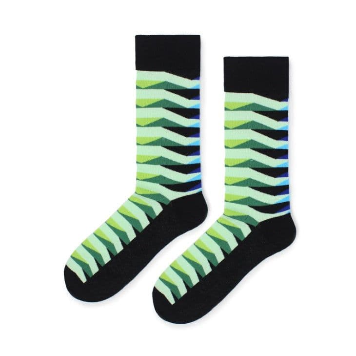 image-New classic striped socks men's street socks personality skateboard cotton socks