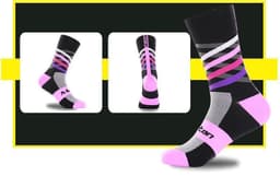 image-Nylon male female riding socks sports socks bicycle running stockings basketball socks soccer socks hiking socks