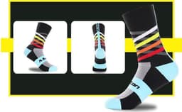 image-Nylon male female riding socks sports socks bicycle running stockings basketball socks soccer socks hiking socks