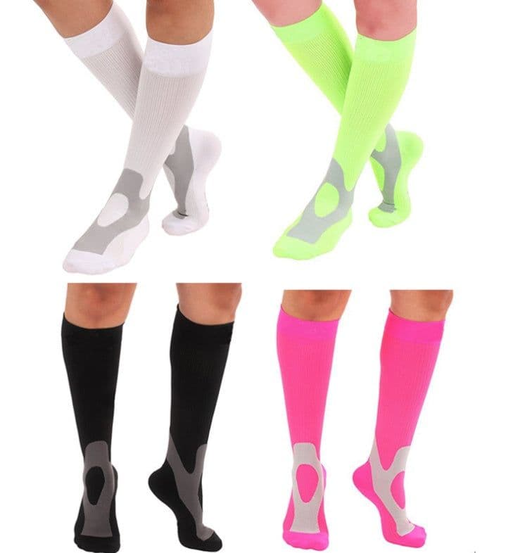 image-Compressed sports socks running basketball football socks anti-swollen elastic stockings outdoor sports compression compression stockings