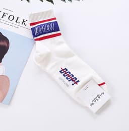 image-Long tube sports men's long socks cotton socks