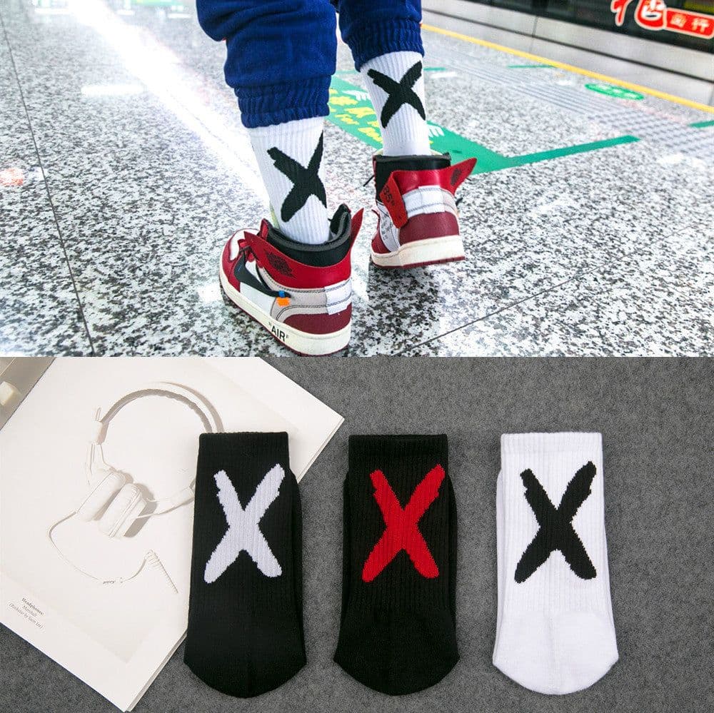 image-Men and women street sports socks