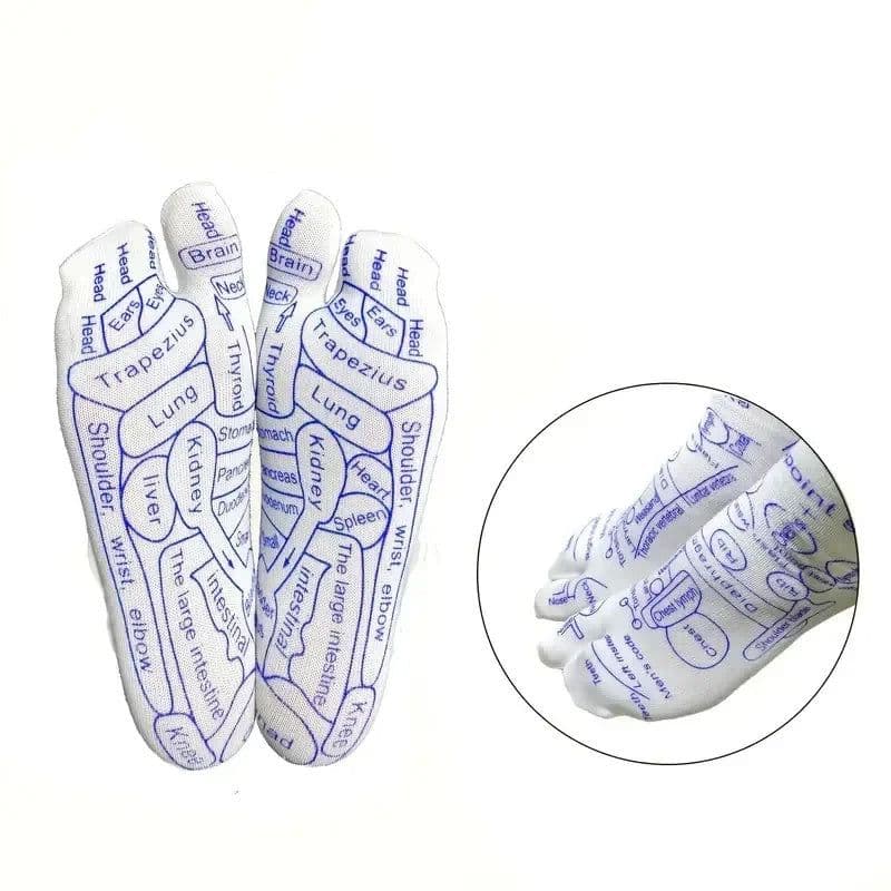 image-Massage Relieve Tired Feet Socks Acupressure Foot Massager Reflexology Socks Foot Point Sock Foot Point Tool Physiotherapy Sock