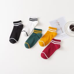 image-Two bar sports socks middle tube socks female