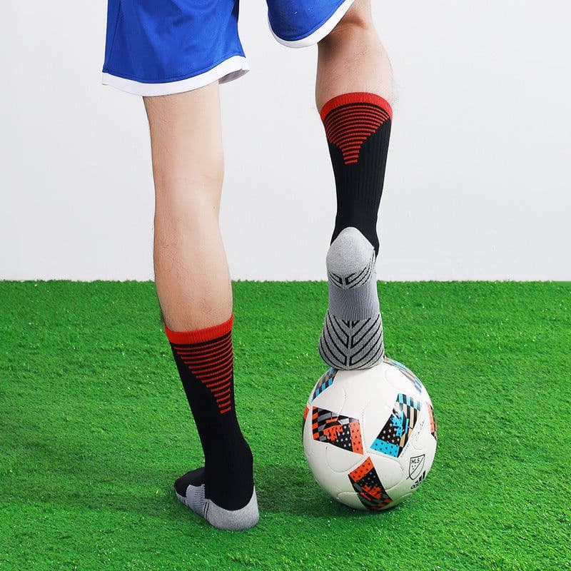 image-Striped non-slip sports football socks