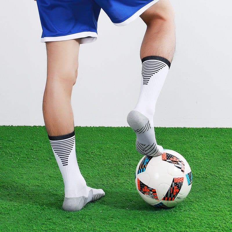 image-Striped non-slip sports football socks