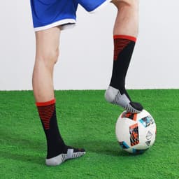 image-Striped non-slip sports football socks