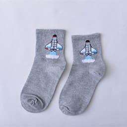 image-Literary funny short tube sports socks