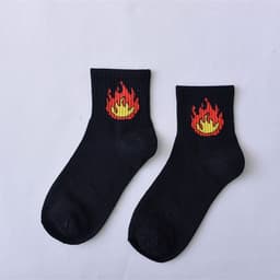 image-Literary funny short tube sports socks