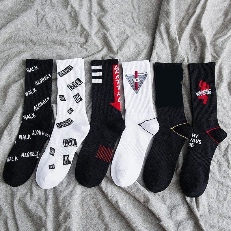 image-Male hip-hop high top sports socks