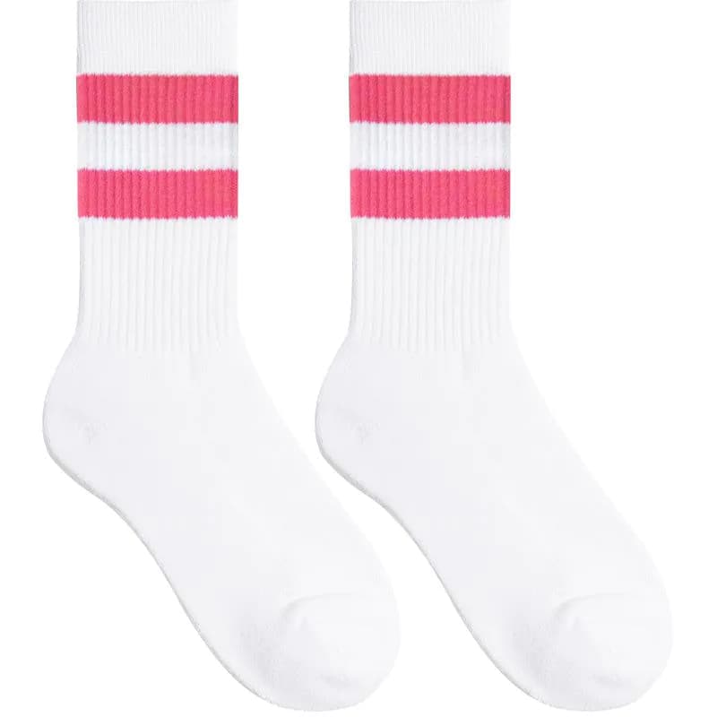 image-Middle and high tube fitness cotton socks