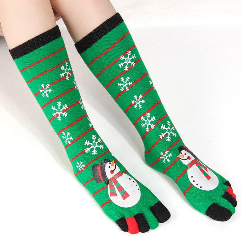 image-Christmas Five Finger Socks