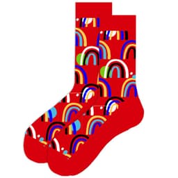 image-Men's socks Santa Claus Elk Men's Tube Socks Trendy Cotton Socks