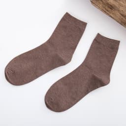 image-Pure color business simple tube socks