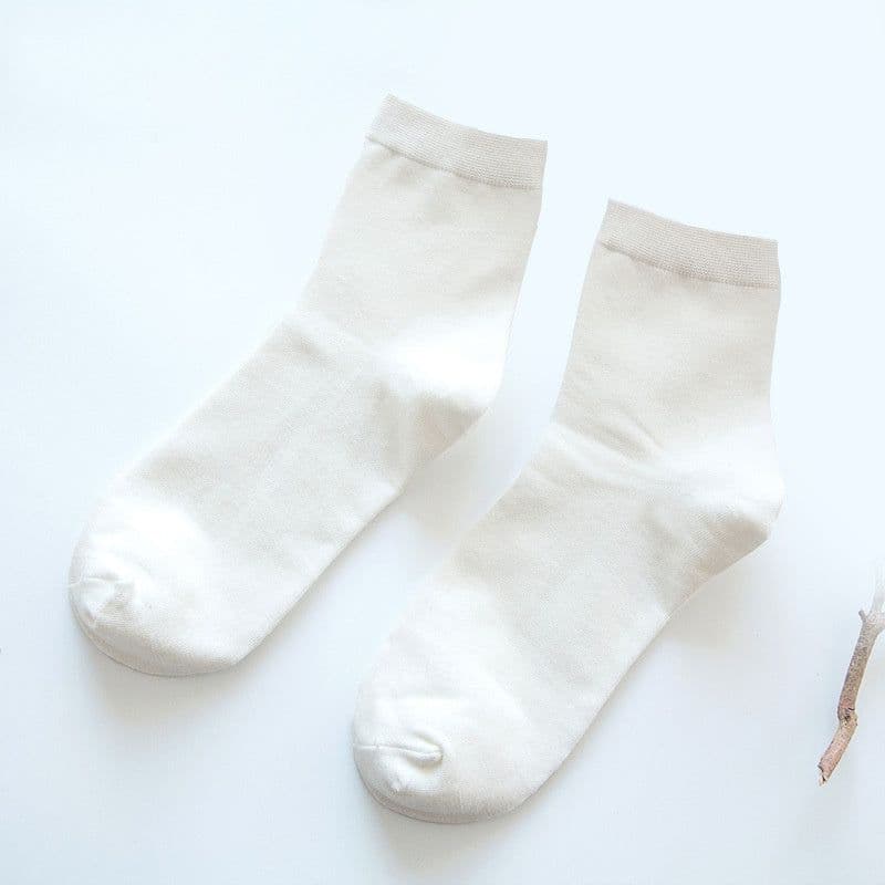 image-Pure color business simple tube socks