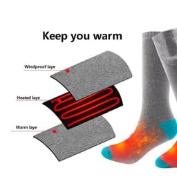 image-Electric heating socks heating socks electric heating socks heating foot warmer charging foot warming socks