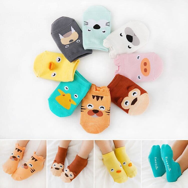image-Cartoon children animal party boat socks