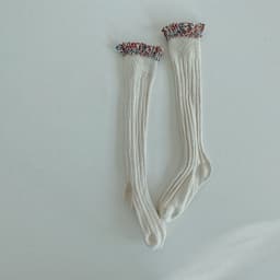 image-Double needle children's socks, middle tube, girls' socks, trendy socks