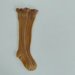 image-Double needle children's socks, middle tube, girls' socks, trendy socks