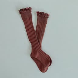image-Double needle children's socks, middle tube, girls' socks, trendy socks