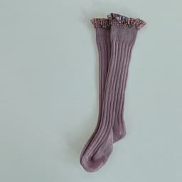 image-Double needle children's socks, middle tube, girls' socks, trendy socks
