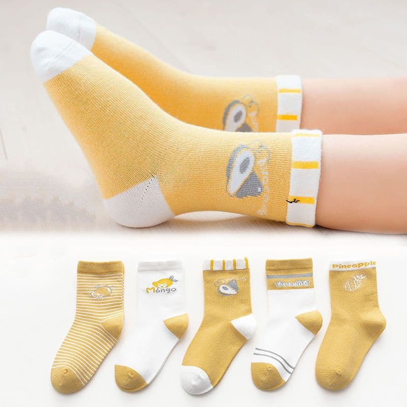 image-Cotton Children's Socks Medium Tube Dinosaur Thickened Baby Socks