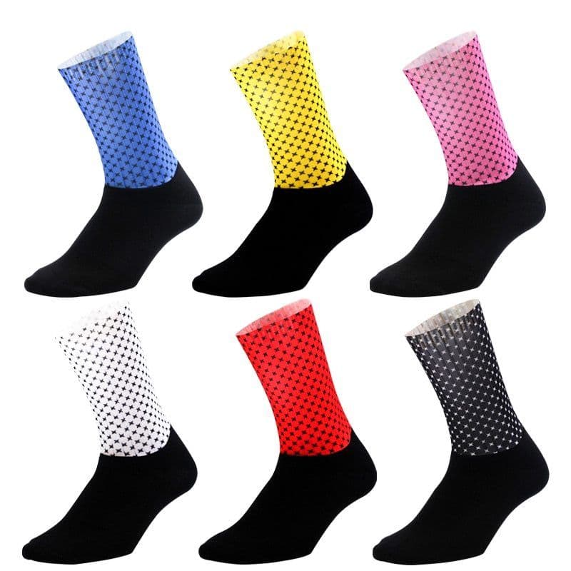 image-Non-slip Silicone Summer Men's Cycling Socks Breathable Socks