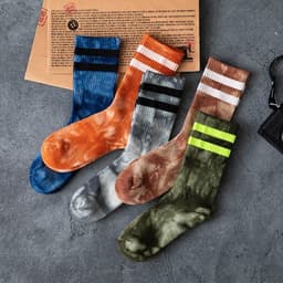 image-Couple Socks, Men's Autumn and Winter High-Tube Socks, Mid-Tube Parallel Bars