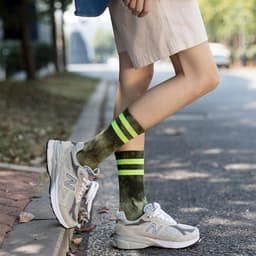 image-Couple Socks, Men's Autumn and Winter High-Tube Socks, Mid-Tube Parallel Bars
