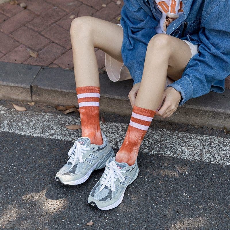 image-Couple Socks, Men's Autumn and Winter High-Tube Socks, Mid-Tube Parallel Bars