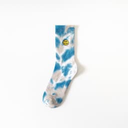 image-Smiley Embroidered Tie-Dye Socks Tide Socks In Tube