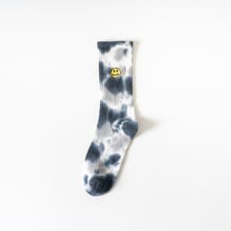 image-Smiley Embroidered Tie-Dye Socks Tide Socks In Tube