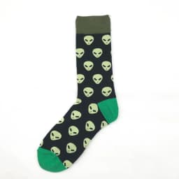 image-Men's Socks, Long Tube Cotton Socks, Leisure All-Match Geometric Series Jacquard Socks