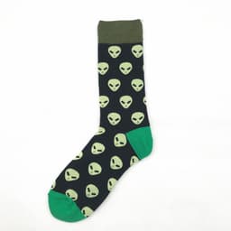 image-Men's Socks, Long Tube Cotton Socks, Leisure All-Match Geometric Series Jacquard Socks
