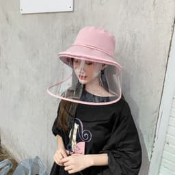 image-Anti-fog Hats Dust Protection Bucket Hat Outdoor Travel UV Protect Hats
