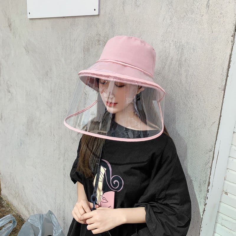 image-Anti-fog Hats Dust Protection Bucket Hat Outdoor Travel UV Protect Hats