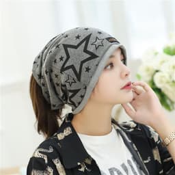 image-Comfortable and warm hood ladies hats