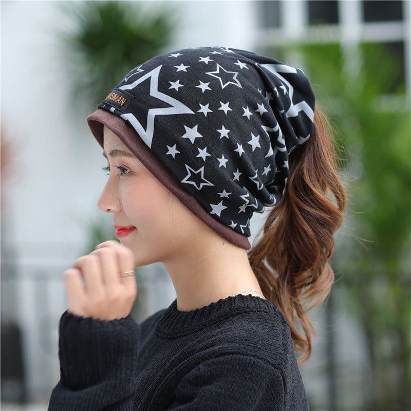 image-Comfortable and warm hood ladies hats