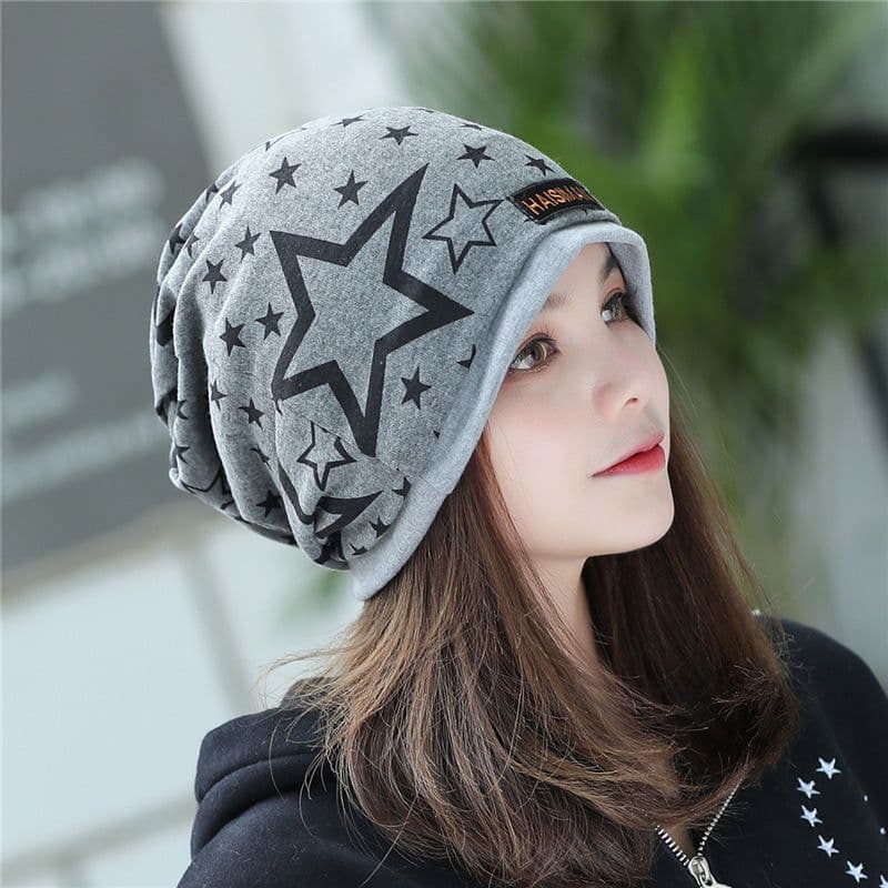image-Comfortable and warm hood ladies hats