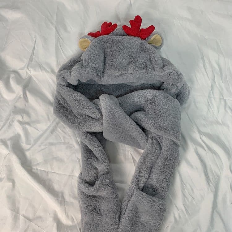 image-Scarf Sets Winter Easy To Match Warm Hat Scarves Gloves Kawaii Female Sets
