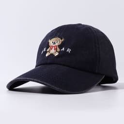 image-Women Cartoon Teddy Bear Embroidery Dad Hats
