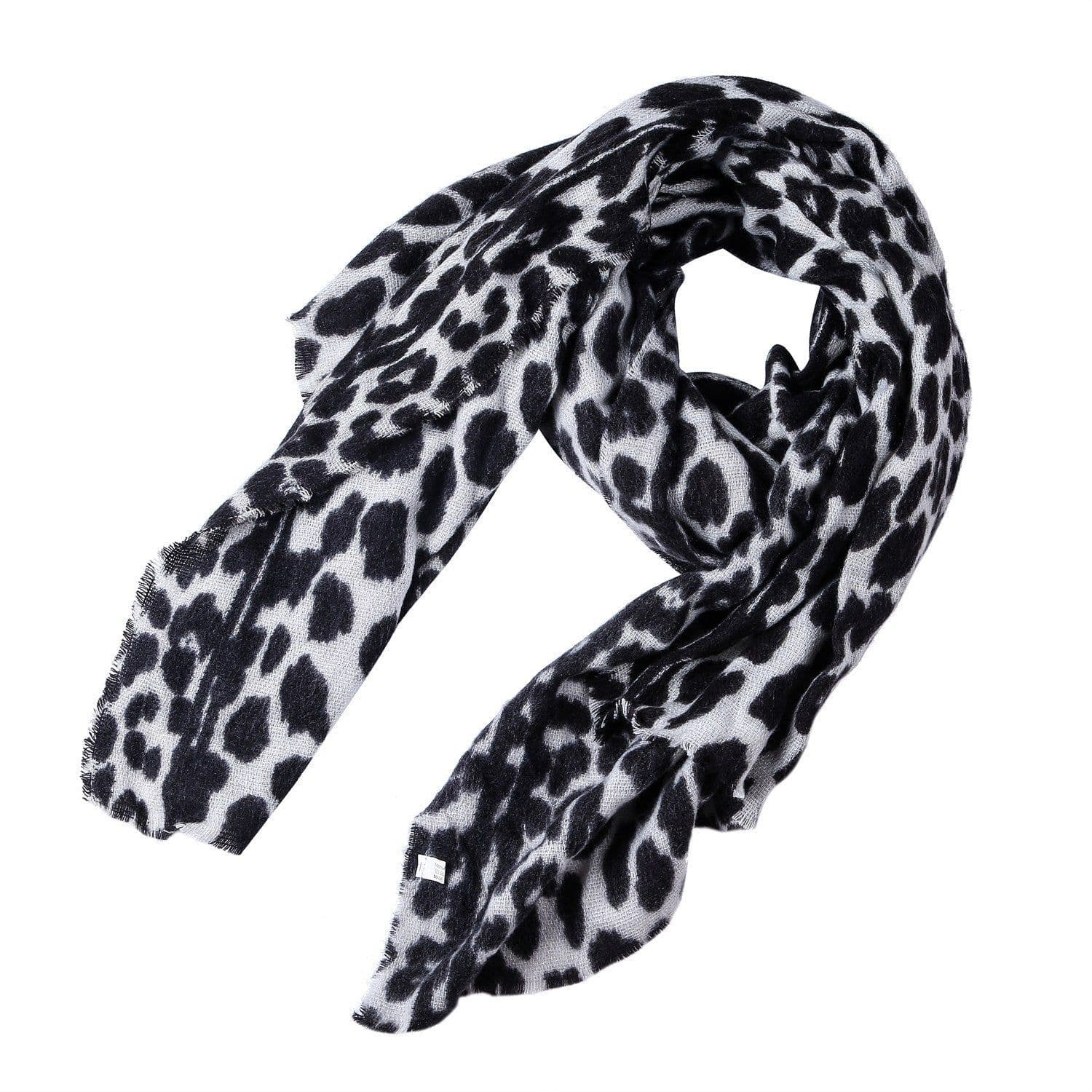 image-Leopard-print cashmere women's scarf shawl