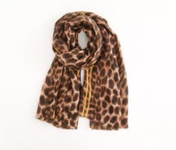 image-Leopard-print cashmere women's scarf shawl