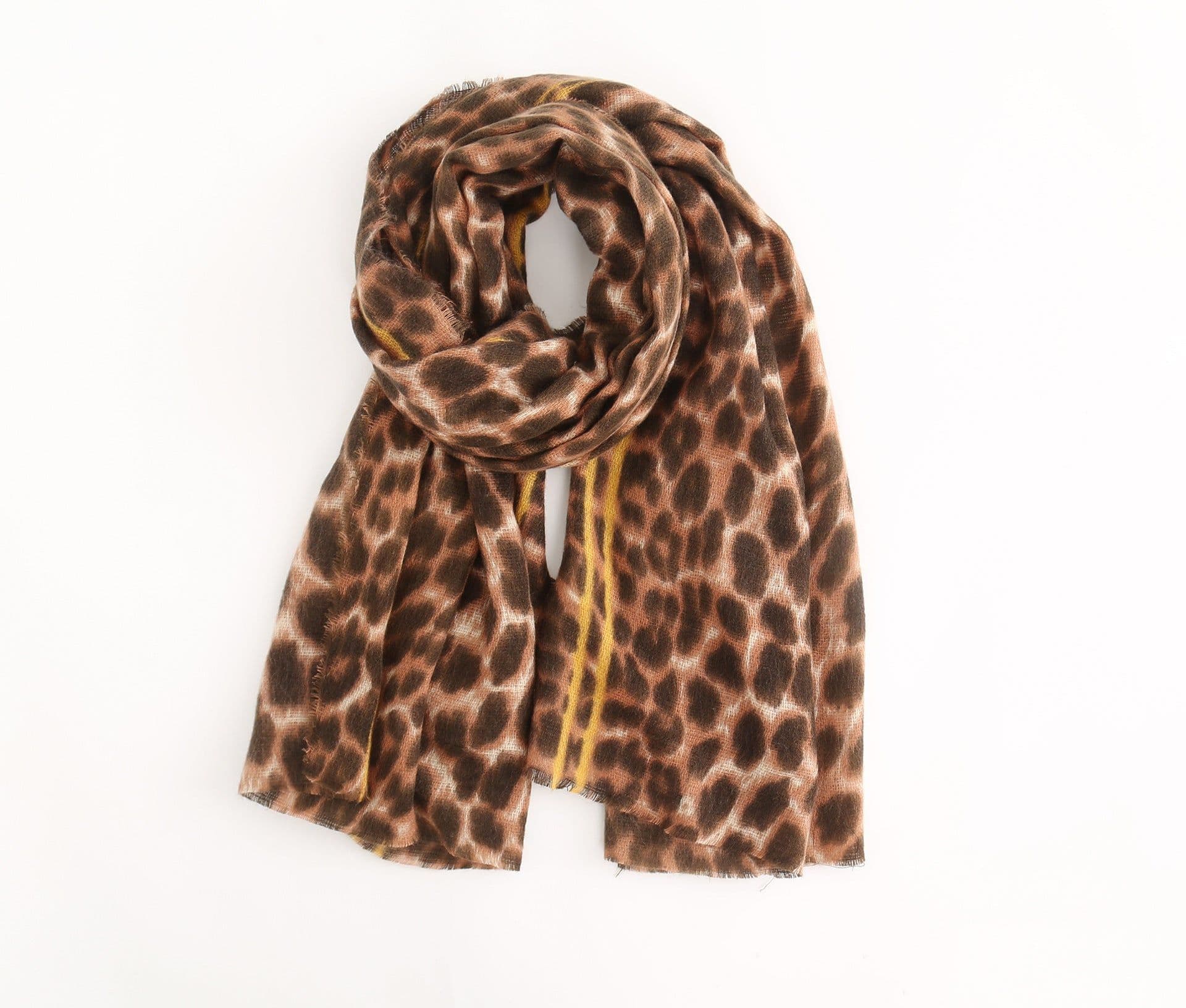 image-Leopard-print cashmere women's scarf shawl