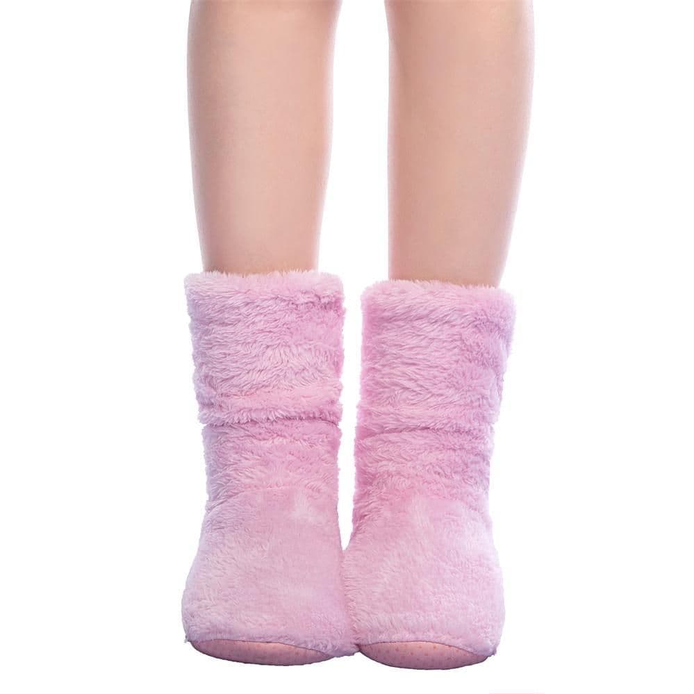 image-Dropshipping & Wholesale Women Plush Home shoe Coral Fleece Indoor Floor Sock Winter Foot Warmer Soft bottom slippers